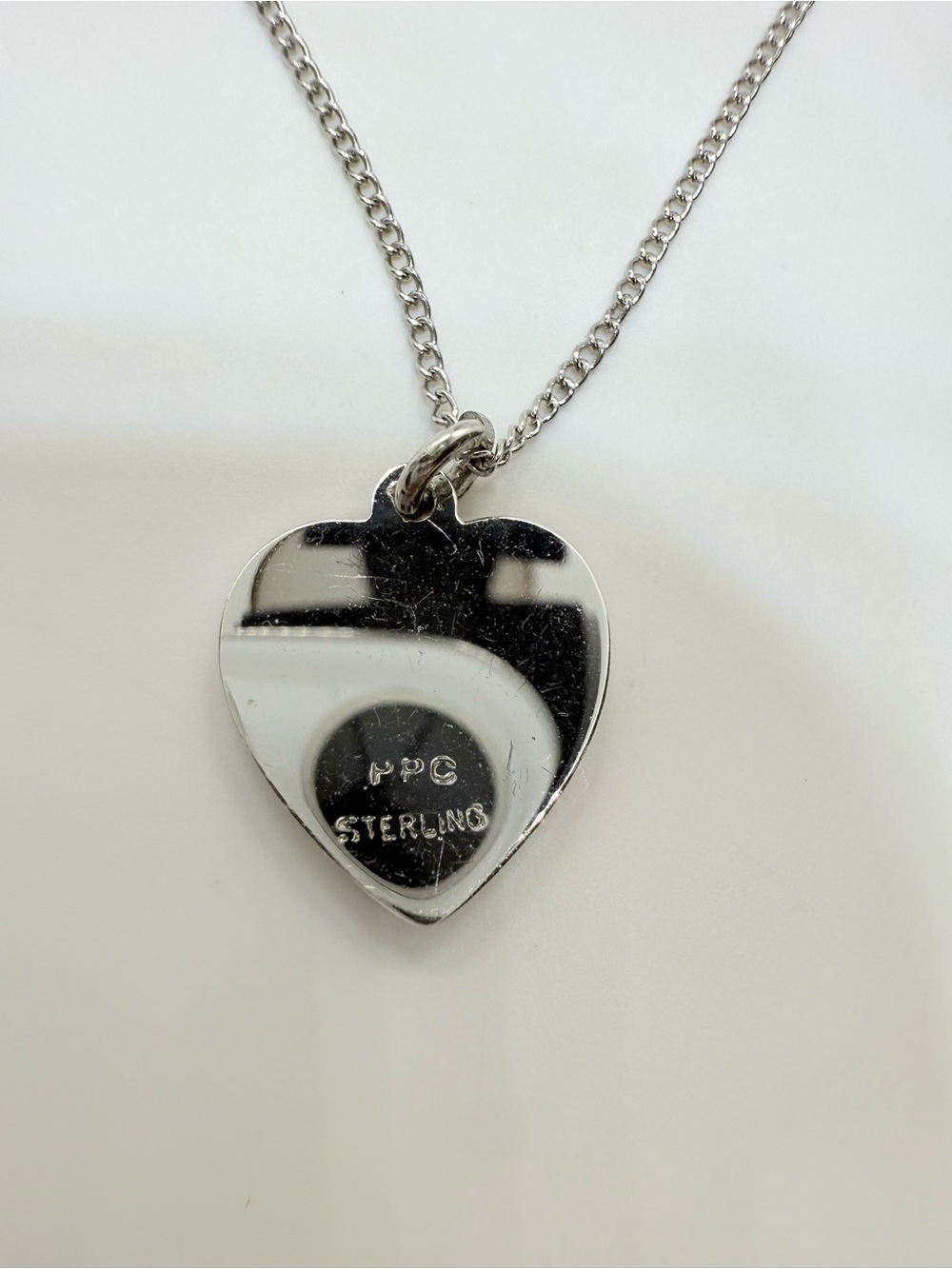 ✨ Sterling Silver Celestial Starburst Textured Heart Pendant Necklace ✨ - Picture 11 of 14